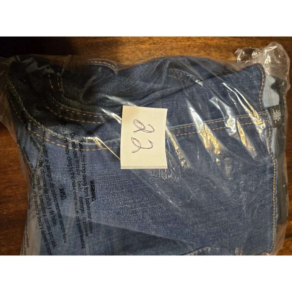 Nine West Pull On Flare Denim Blue Jeans Size 12 Boho Stretch Retro Festival